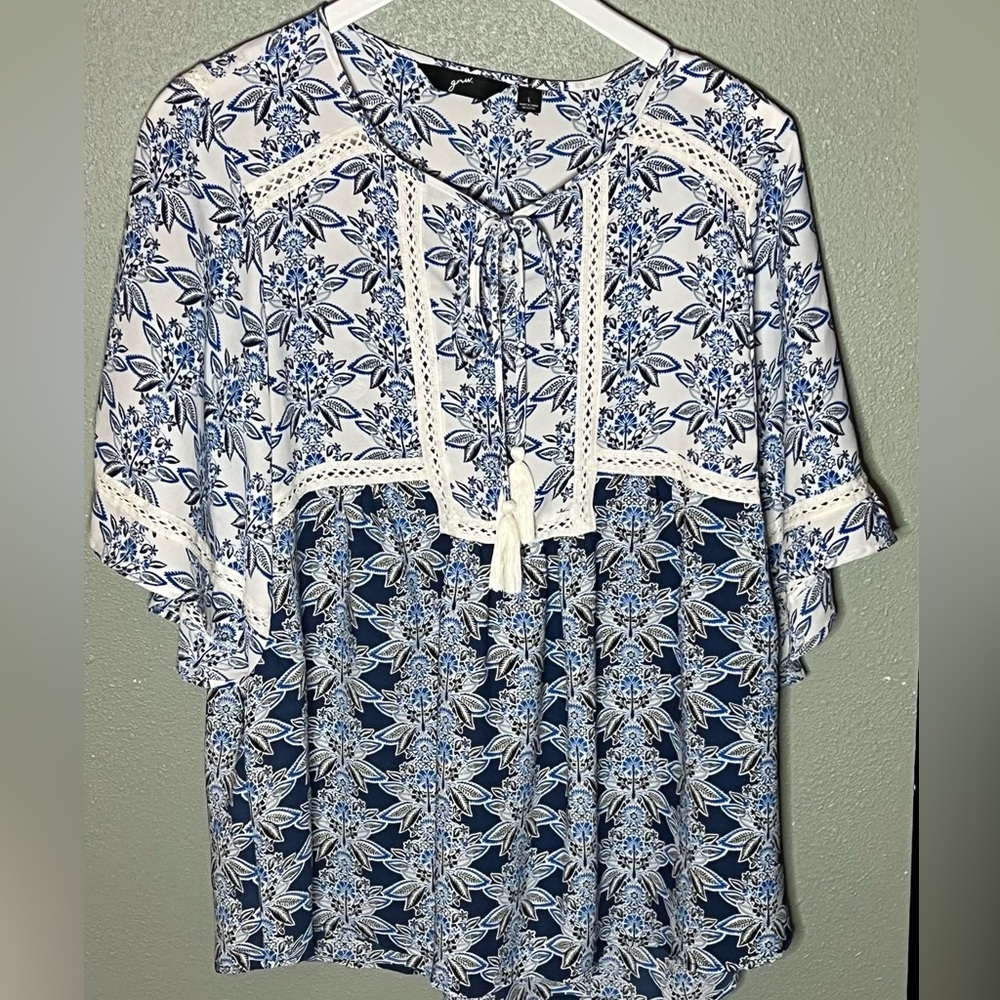 GNW Flowy Boho Blouse Size Large